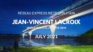 Réseau express métropolitain, Montréal's new transit system, with spokesperson Jean-Vincent Lacroix